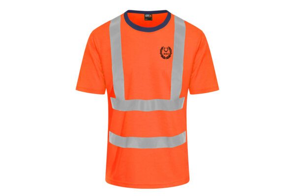 fetishprint hi vis t shirt with bgs logo